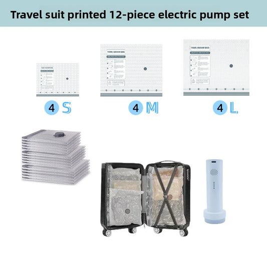 Vacuum Storage Bags – 12-Piece Electric Set